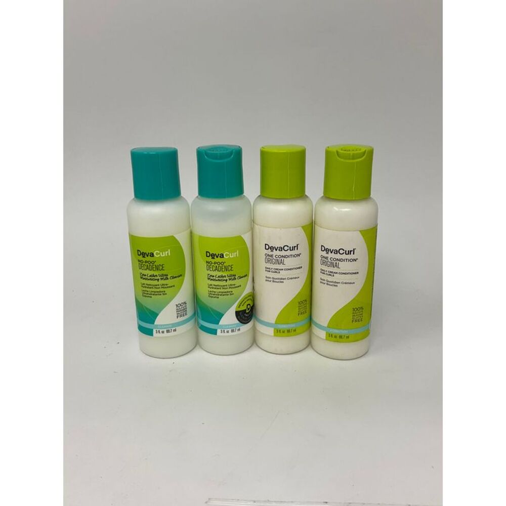 Deva Curl Kit#7 Curls Duo: Travel 2 One Condition+ 2 No-Poo Decadence 3 oz Each